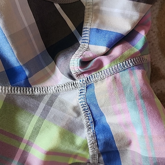 Lululemon Speed Short In Rad Plaid Lullaby Reflective/Ambient Grey EUC - Picture 5 of 7